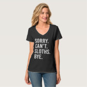Funny Sloths Nickerchen Sloth Lazy Sleeping T-Shirt (Vorderseite Vollansicht)