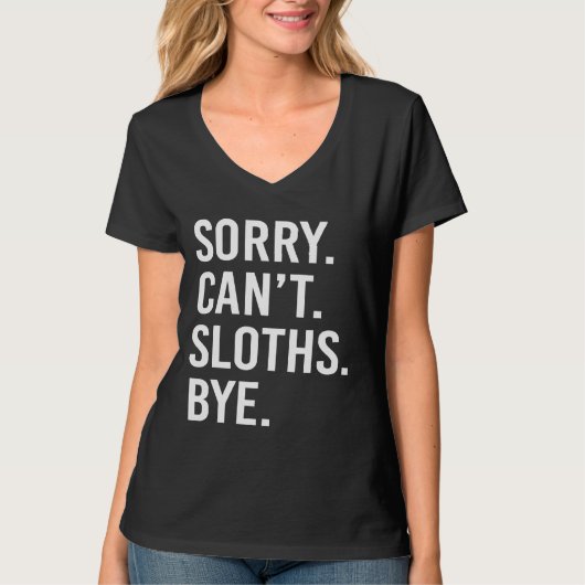 Funny Sloths Nickerchen Sloth Lazy Sleeping T-Shirt (Vorderseite)