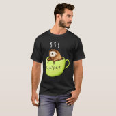 Funny Sloths Sloffee T-Shirt (Vorne ganz)