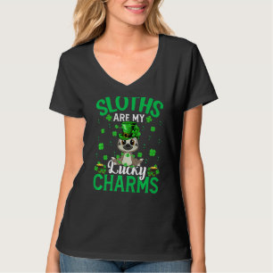 Funny Slots sind meine glücklichen Charms Sloth St T-Shirt