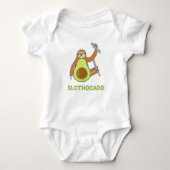 Funny Slover Avocado Baby Strampler (Vorderseite)