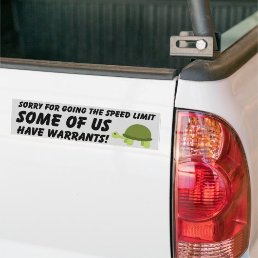 Funny Slow Driver Safety Bumper Autoaufkleber (Auf Lkw)