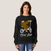 Funny Slow Rider Faultier Sweatshirt (Vorne ganz)