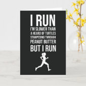 Funny Slow Runner Cards Running Joggen Spaß XC Karte (Gelbe Blume)
