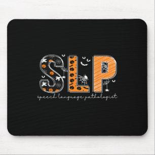 Funny SLP Halloween Kostüm Pumpkin Fall Skelett Mousepad