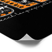 Funny Slp Halloween Kostüm Pumpkin Fall Skelett Poster (Ecke)