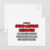 Funny SLP .. Sehr unwahrscheinlich Postkarte (Vorne/Hinten)