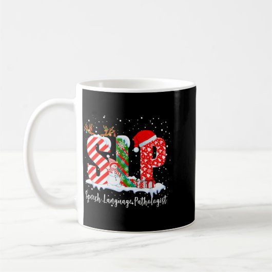 Funny Slp Speech Language Pathologist Santa Christ Kaffeetasse (Links)