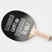 Funny Smack Talk Gewinner Trainer Verlierer Beschw Tischtennis Schläger (Seitenansicht)
