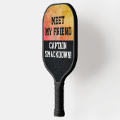 Funny Smack Talk Smackdown Captain Quote Pickleball Schläger (Links)