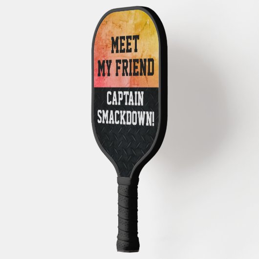 Funny Smack Talk Smackdown Captain Quote Pickleball Schläger (Links)