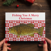 Funny Smallmouth Bass Fishing Puff Weihnachten Cus