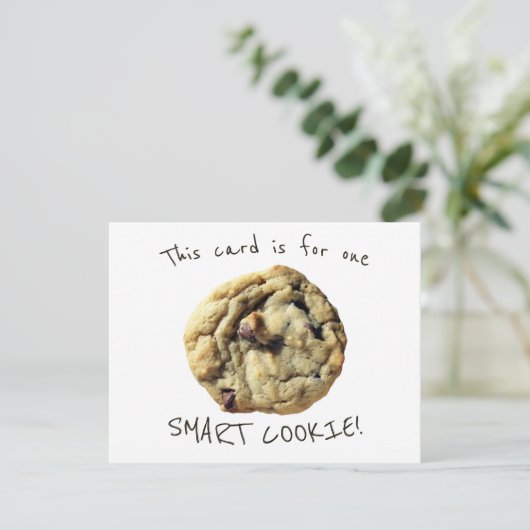 Funny Smart Cookie für Schüler von Lehrer Karte (Stehend Vorderseite)