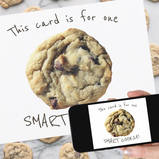 Funny Smart Cookie für Schüler von Lehrer Karte