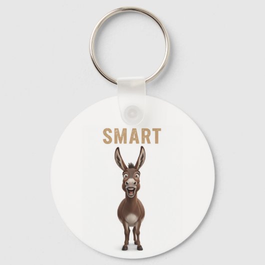 Funny Smart Donkey keychain Schlüsselanhänger (Vorderseite)