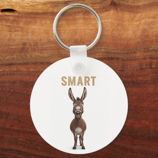 Funny Smart Donkey keychain Schlüsselanhänger (Vorderseite)