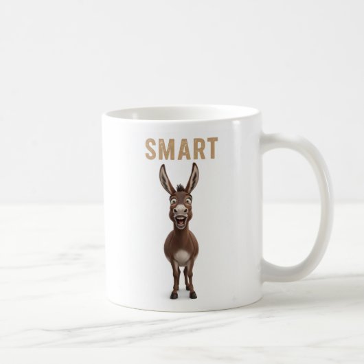 Funny Smart Donkey Mug Kaffeetasse (Rechts)