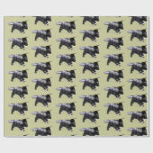 Funny Smart Graduate Skunk Geschenkpapier (Flach)