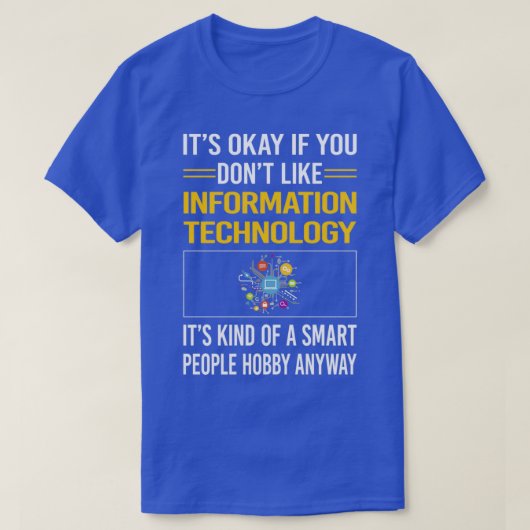 Funny Smart People Informationstechnologie T-Shirt (Design vorne)