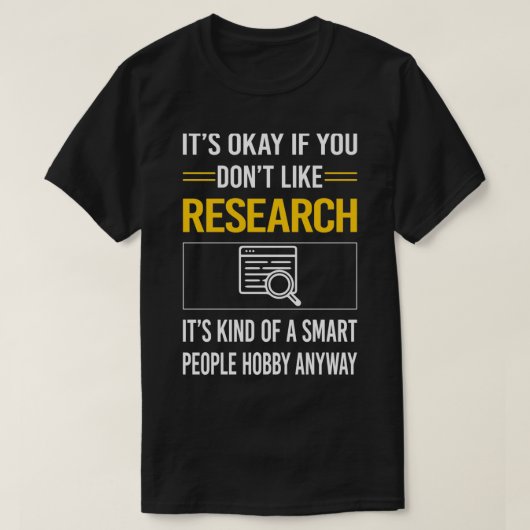 Funny Smart People Research Researcher T-Shirt (Design vorne)
