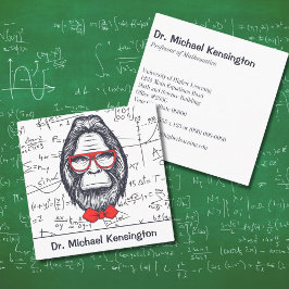 Funny Smart Sasquatch Math Gleichungen Ungewöhnlic Quadratische Visitenkarte