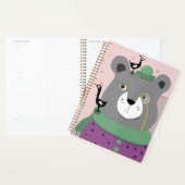 Funny smarter Bär Planer Top Hut und Monokel (Anzeige)