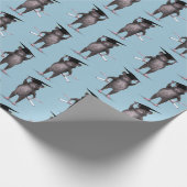 Funny Smartest Rat in Town Geschenkpapier (Ecke)