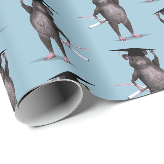 Funny Smartest Rat in Town Geschenkpapier (Rolleneckpunkt)