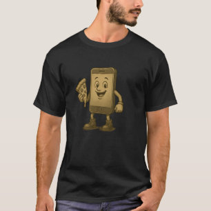 Funny Smartphone mit Pizza für Tech und Pizza Lov T-Shirt