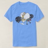 Funny Smashed Egg Fitness Gym Barbells Lifting Win T-Shirt (Design vorne)