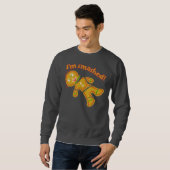 Funny Smashed Gingerbrot Ugly Christmas Sweater Sweatshirt (Vorne ganz)