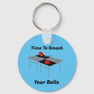 Funny Smashing Balls, Ping Pong Keyring Schlüsselanhänger