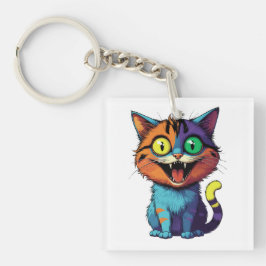 Funny - Smile Cat -  Schlüsselanhänger