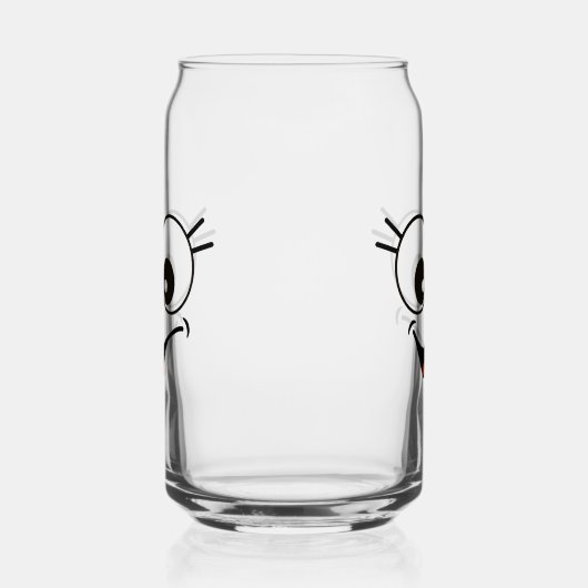 Funny, Smile Face Trinkbehälter Set Dosenglas (Rechts)