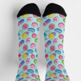 Funny Smiling Pills CPhT Pharmacy Socks Socken