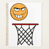 Funny Smirking Basketball Face Dunking Planer (Vorderseite)