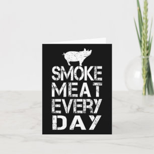 Funny Smoke Fleisch jeden Tag Vater des Vaters Gri Karte