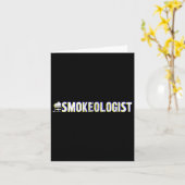 Funny smokeologist' - Grill-Grillen Karte (Gelbe Blume)
