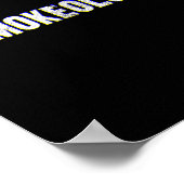 Funny smokeologist' - Grill-Grillen Poster (Ecke)