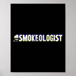 Funny smokeologist' - Grill-Grillen Poster