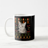 Funny Smoking Cat Meme Christmas Ugly Sweaters For Kaffeetasse (Links)