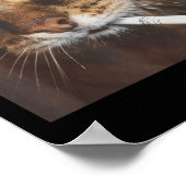 Funny Smoking Cat Meme Poster (Ecke)