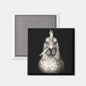 Funny Smoking Chicken Cigarette Gen Z Meme Farm An Magnet (Vorderseite/Rückseite)