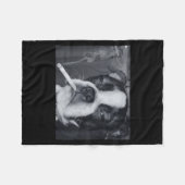 Funny Smoking Dog Meme Cigarette Gen Z Meme Dog Lo Fleecedecke (Vorderseite (Horizontal))