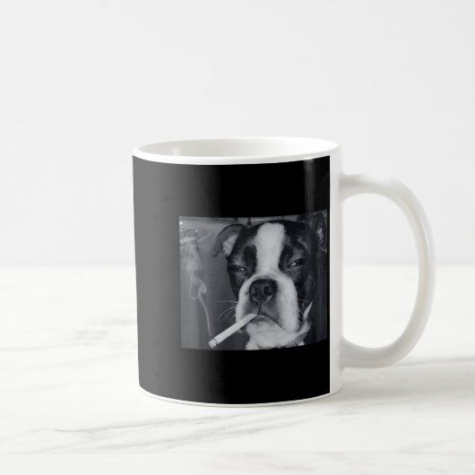 Funny Smoking Dog Meme Cigarette Gen Z Meme Dog Lo Kaffeetasse (Rechts)