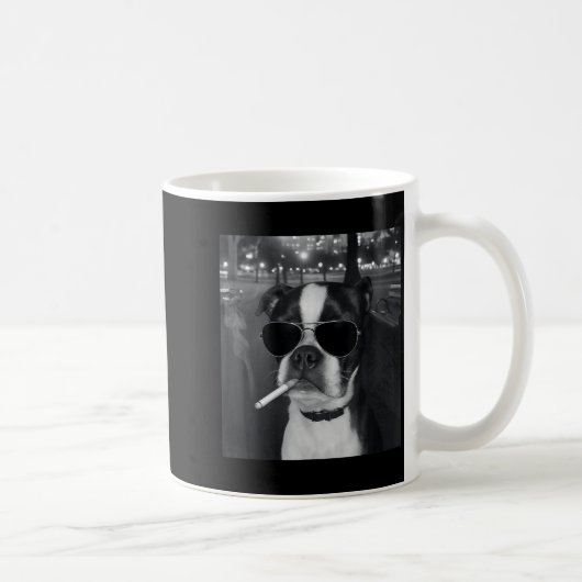 Funny Smoking Dog Meme Cigarette Gen Z Meme Dog Lo Kaffeetasse (Rechts)
