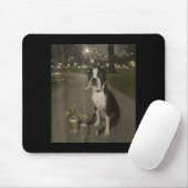 Funny Smoking Dog Meme Cigarette Gen Z Meme Dog Lo Mousepad (Mit Mouse)