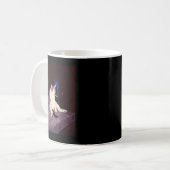 Funny Smoking Meme Cigarette Kitten Brainrot Alber Kaffeetasse (Vorderseite Links)