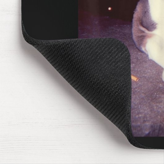 Funny Smoking Meme Cigarette Kitten Brainrot Alber Mousepad (Ecke)