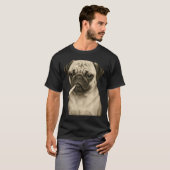Funny Smoking Pug Dog Cigarette Gen Z Meme Graphic T-Shirt (Vorne ganz)